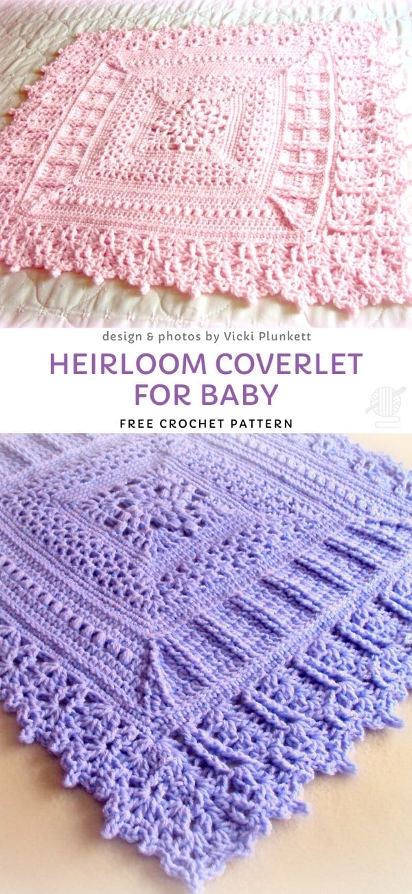 Heirloom Coverlet For Baby Free Crochet Pattern_1