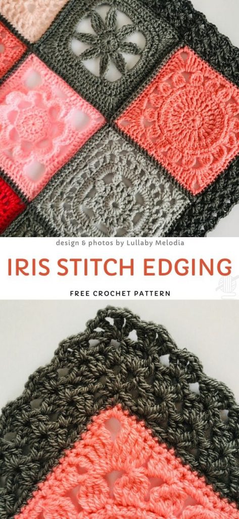 Iris Stitch Edging Free Crochet Pattern