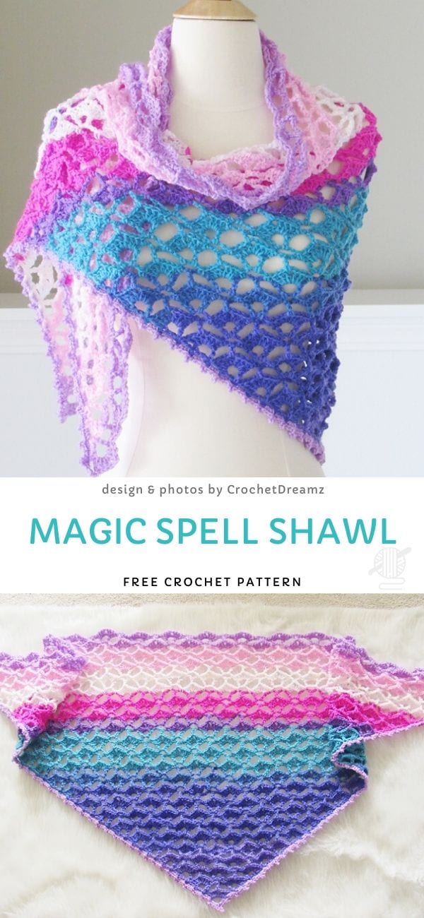 Magic Spell Shawl Free Crochet Pattern