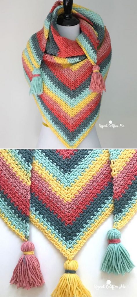 Moss Stitch Shawl