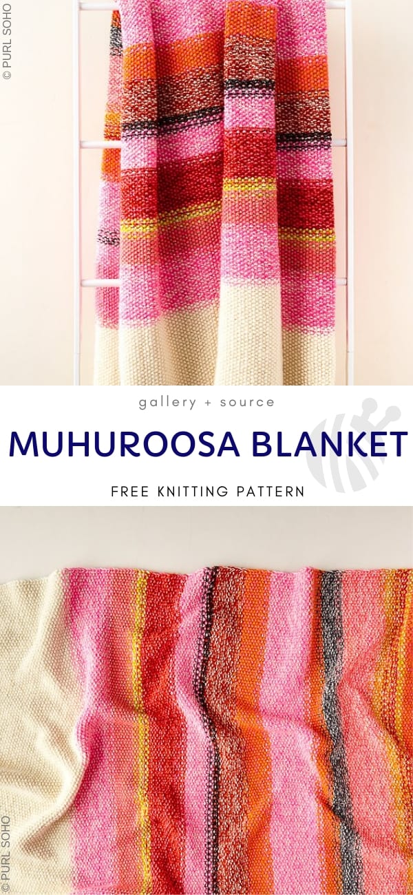 Muhuroosa Blanket free knitting pattern 1