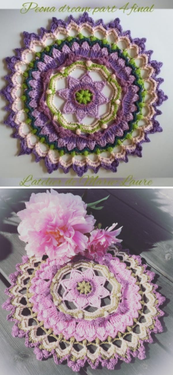 Peony Dream free crochet pattern 3