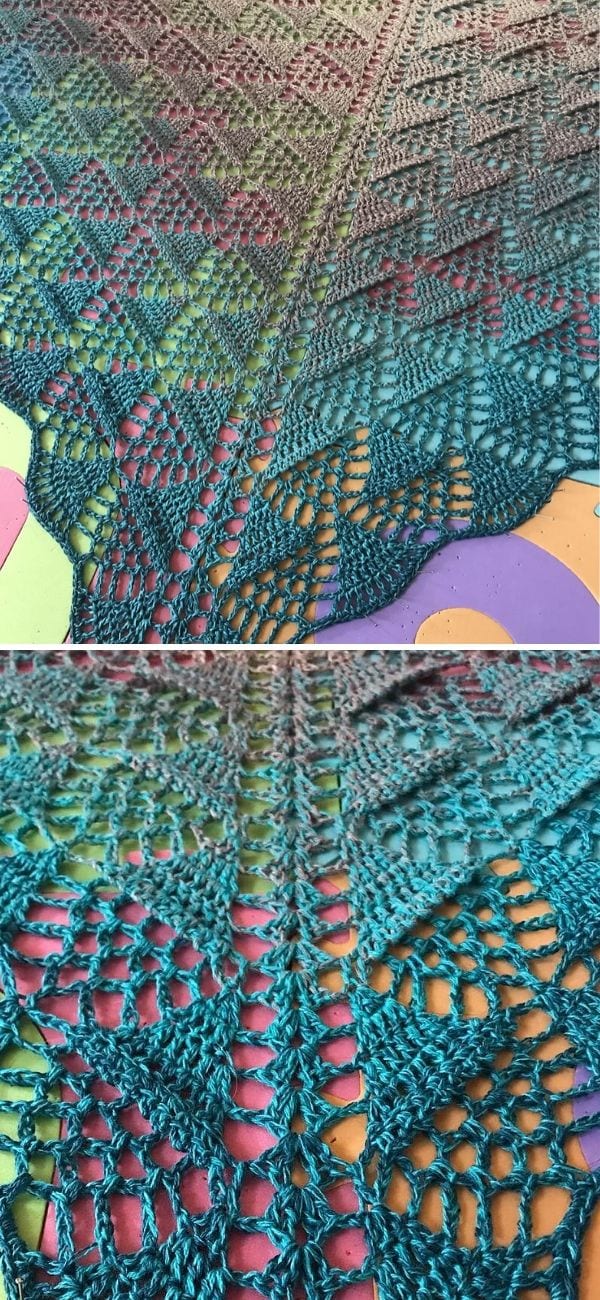 Pimpimisjal Shawl Free Crochet Pattern