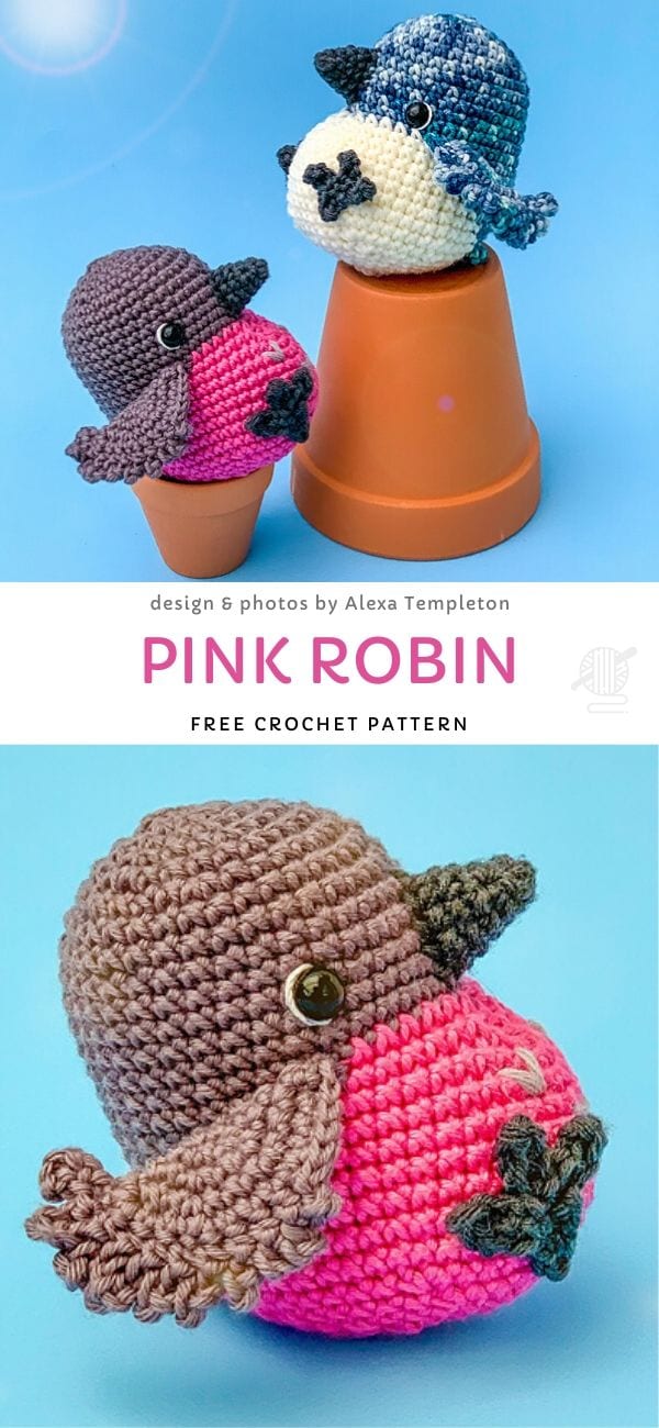 Pink Robin Free Crochet Pattern