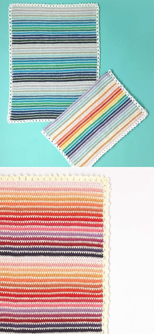 Rainbow Stripe Baby Blanket