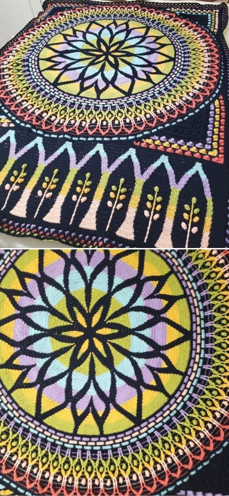 Rozeta Scheepjes CAL 2019 Twilight using Stylecraft