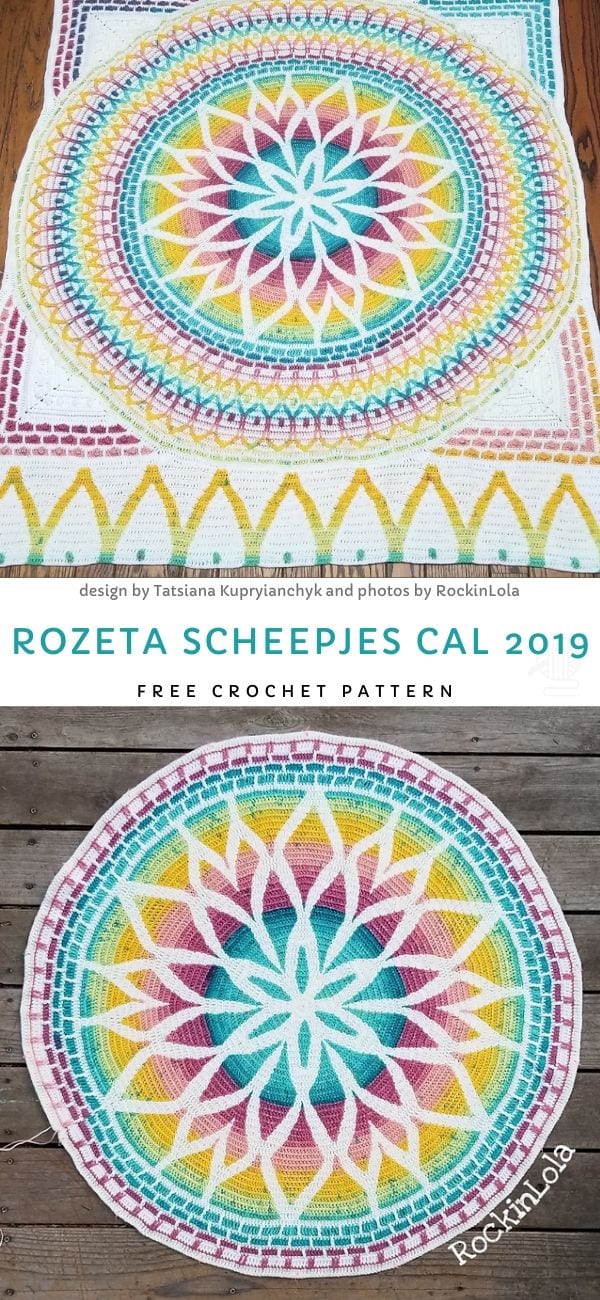 Rozeta Scheepjes Cal 2019 Free Crochet Pattern-1