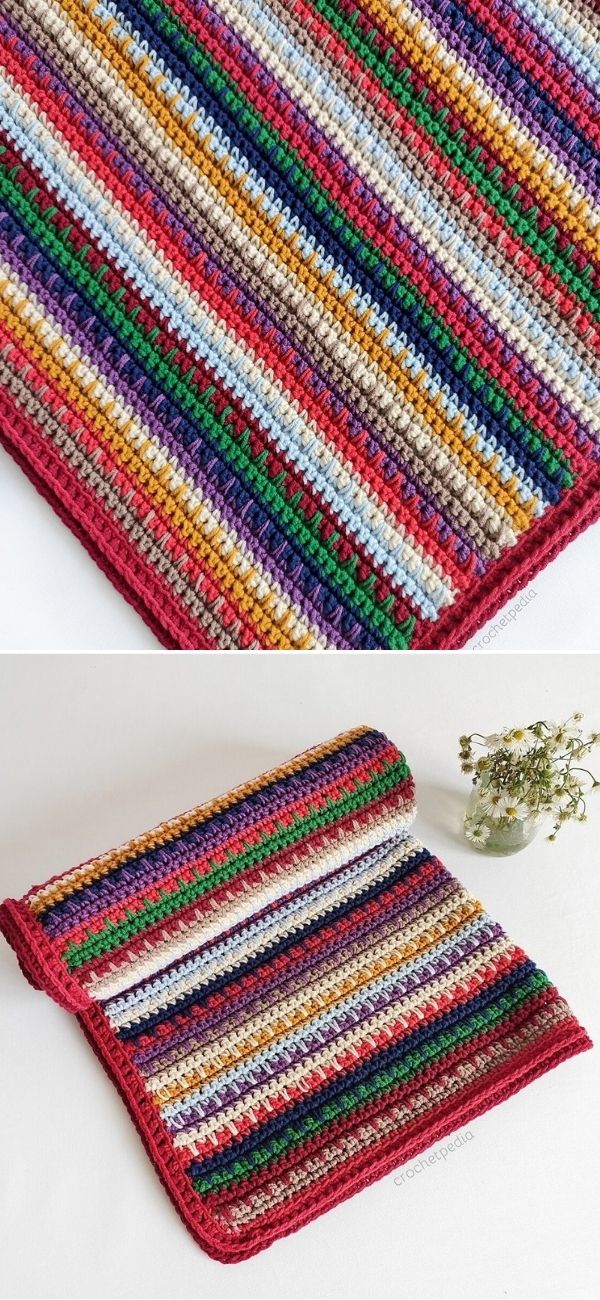 Spike Stitch Baby Blanket