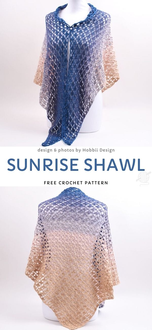 Sunrise Shawl Free Crochet Pattern