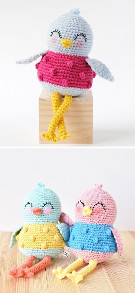 Sweet Bird Amigurumi Free Crochet Pattern