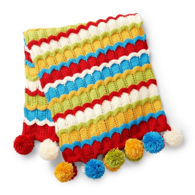 Cheerful Ripple Knitted Blankets