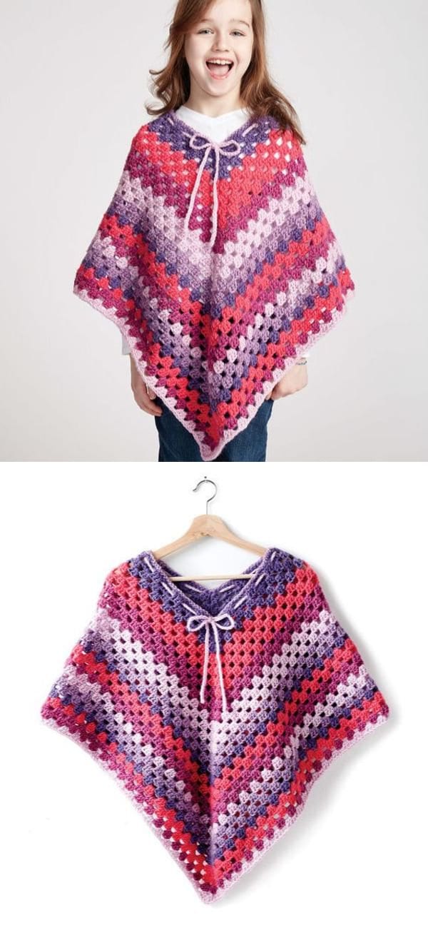 Bernat Cozy Girl's Poncho