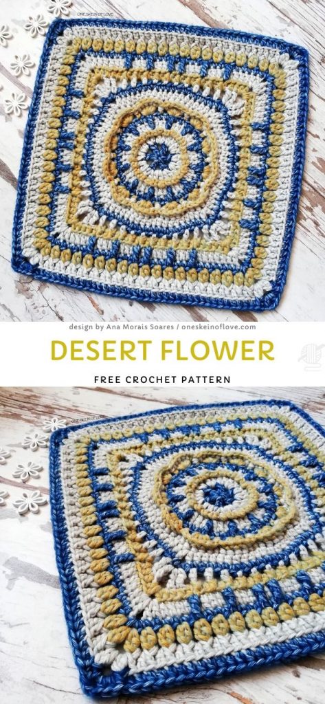 Desert Flower Free Crochet Pattern