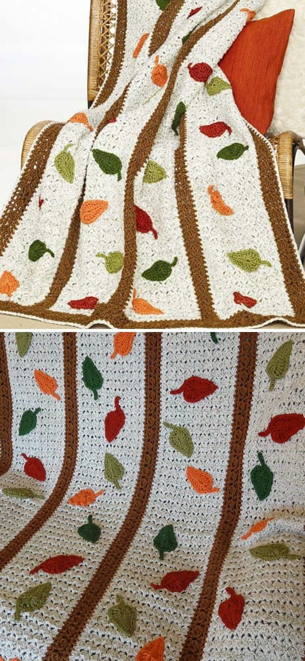 Beautiful Autumnal Crochet Afghans Pattern Center