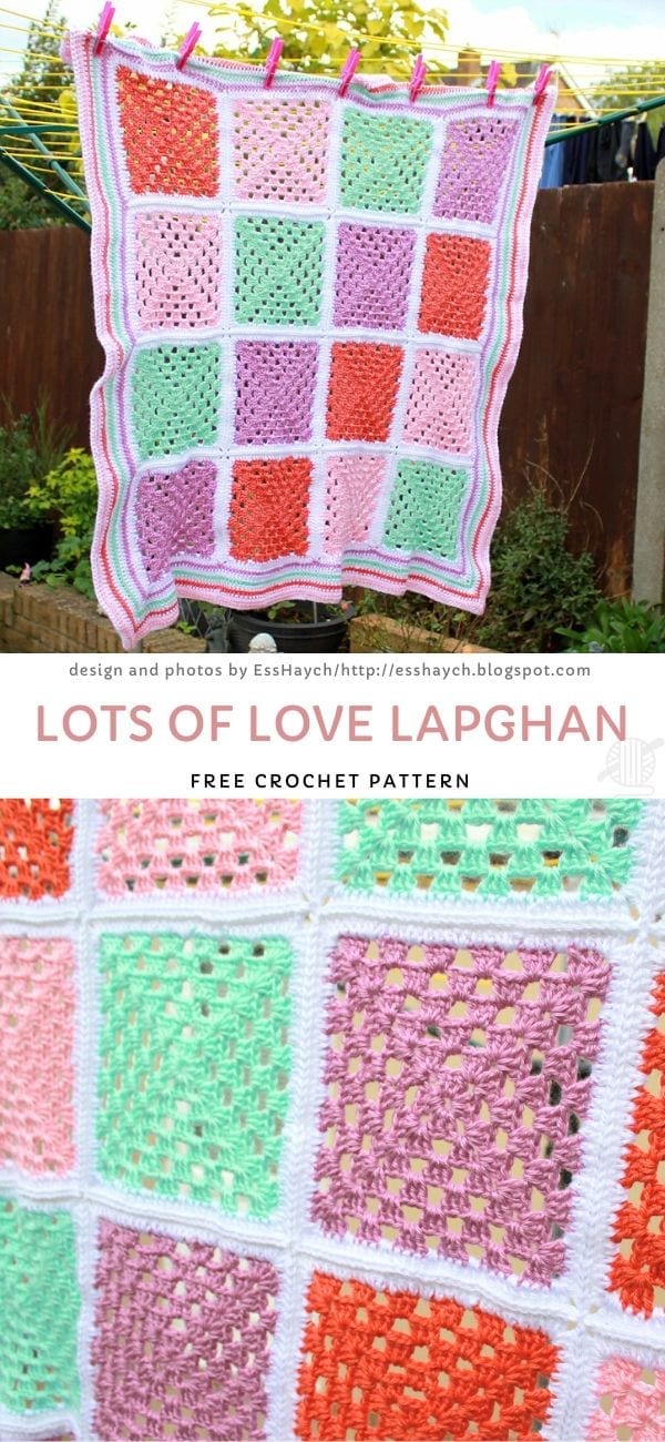 Lots Of Love Lapghan Free Crochet Pattern