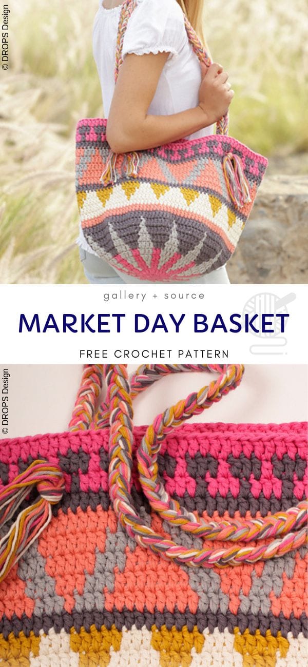 Market Day Basket Free Crochet Pattern