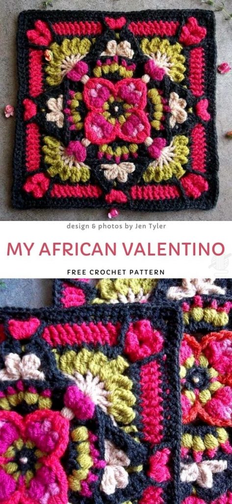My African Valentino Free Crochet Pattern