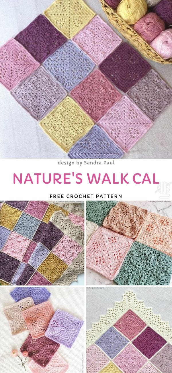 Nature's Walk Blanket Free Crochet Pattern