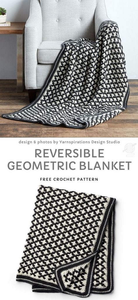 Black and White Crochet Throws - Pattern Center