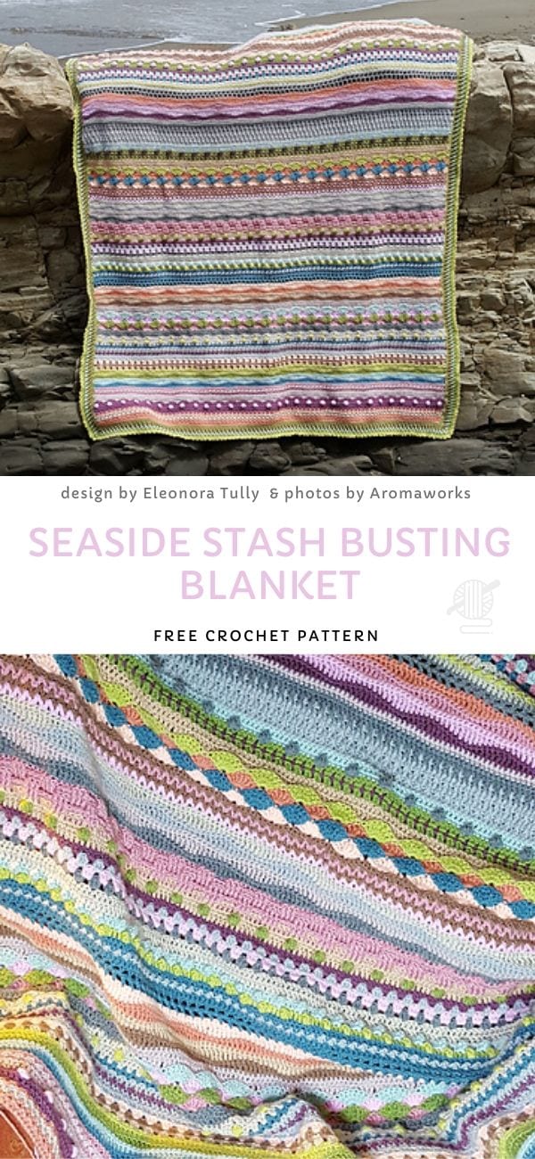 Seaside Stash Busting Blanket Free Crochet Pattern_1