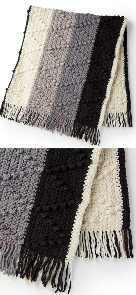 Bobble Chevron Striped