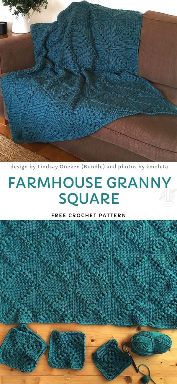 Farmhouse Granny Square Free Crochet Pattern_1
