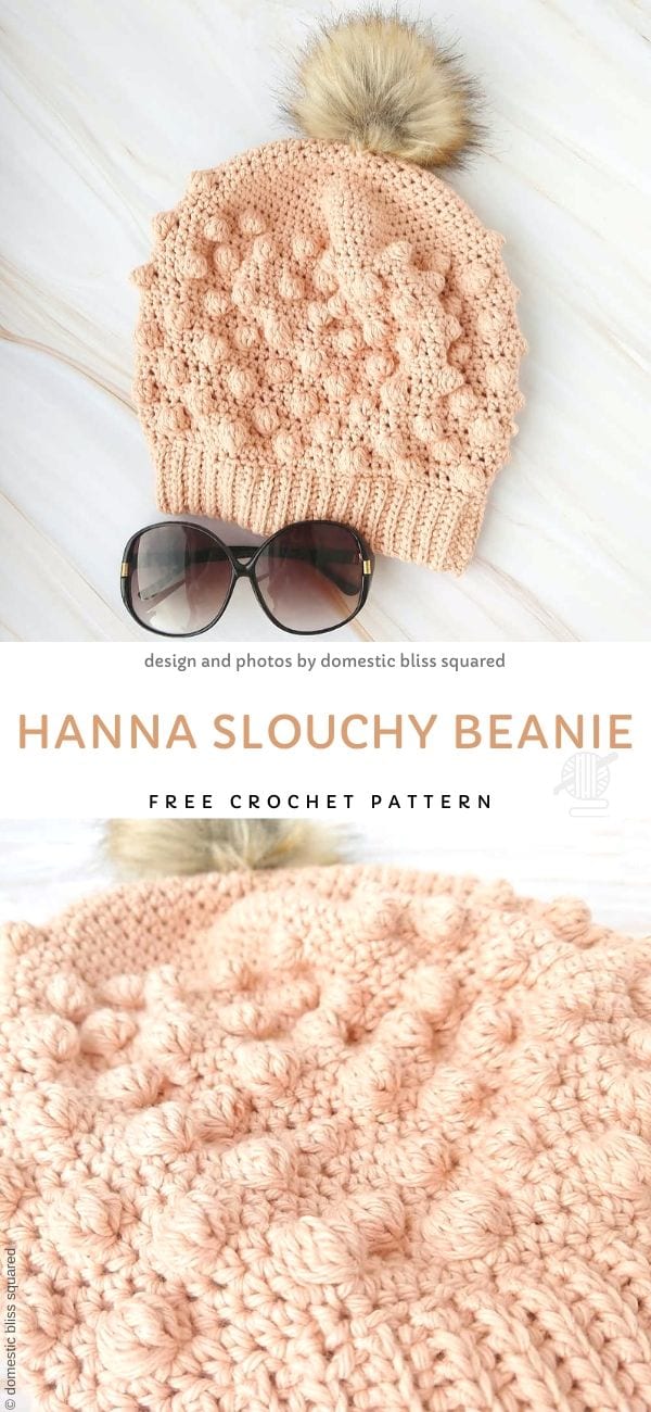 Hanna Slouchy Beanie Free Crochet Pattern