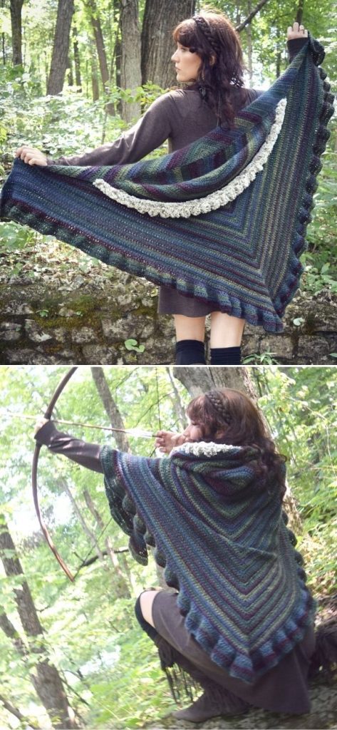 Fantastic Hooded Crochet Shawls Pattern Center