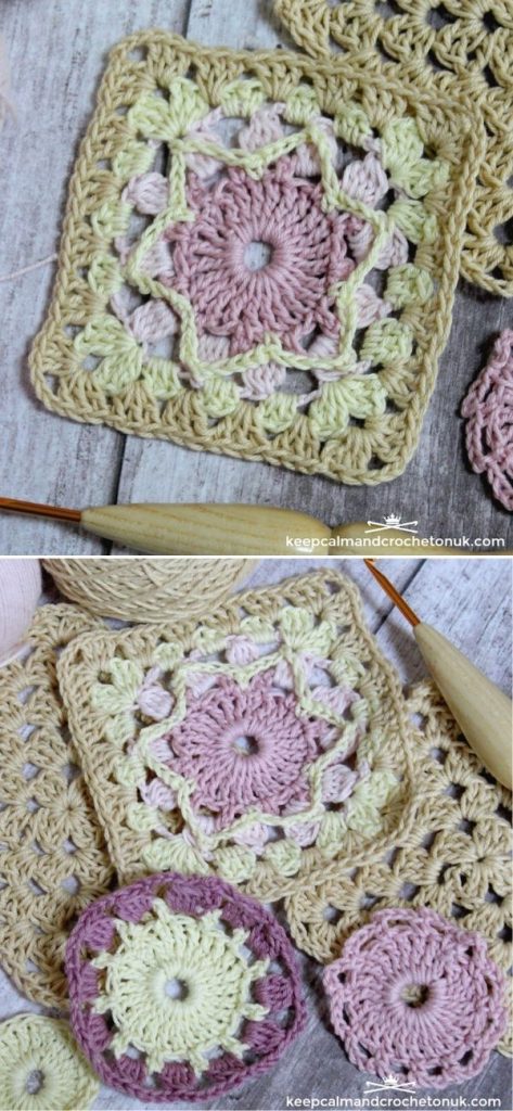 Sherbet Star Granny Square