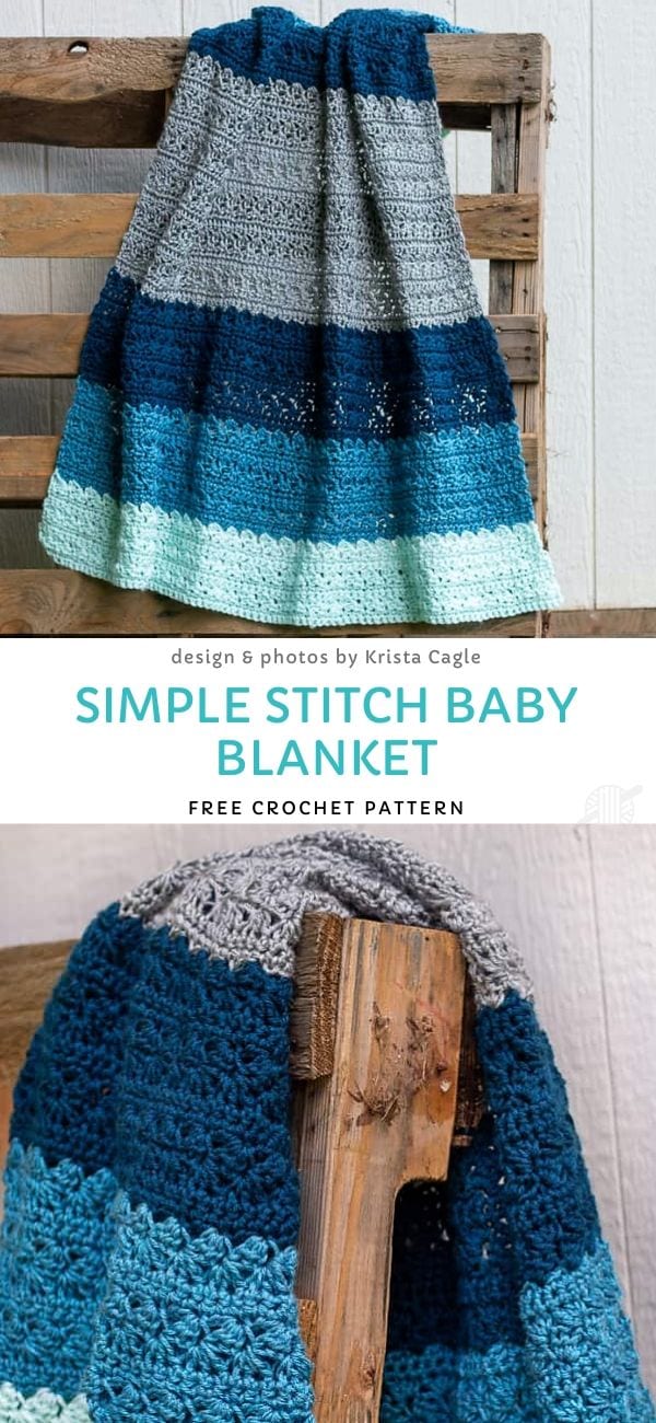 Simple Stitch Baby Blanket Free Crochet Pattern