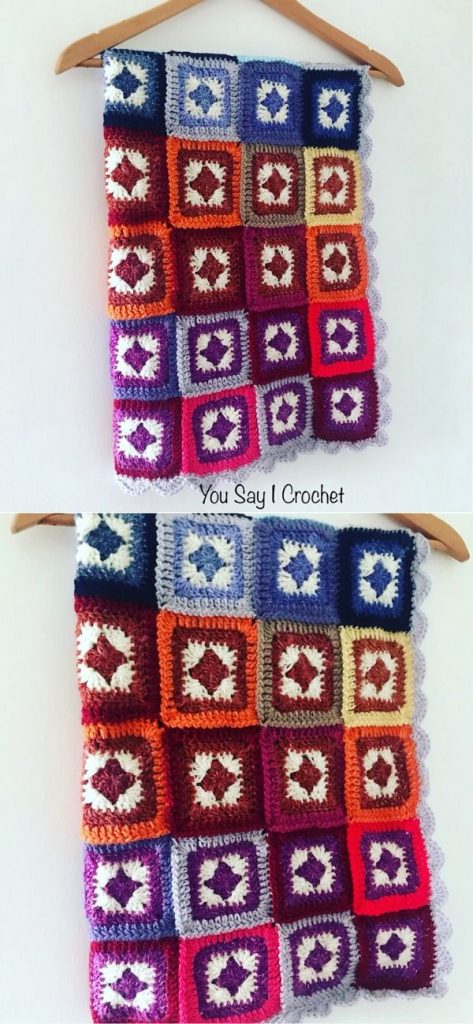 Star Granny Square Blanket