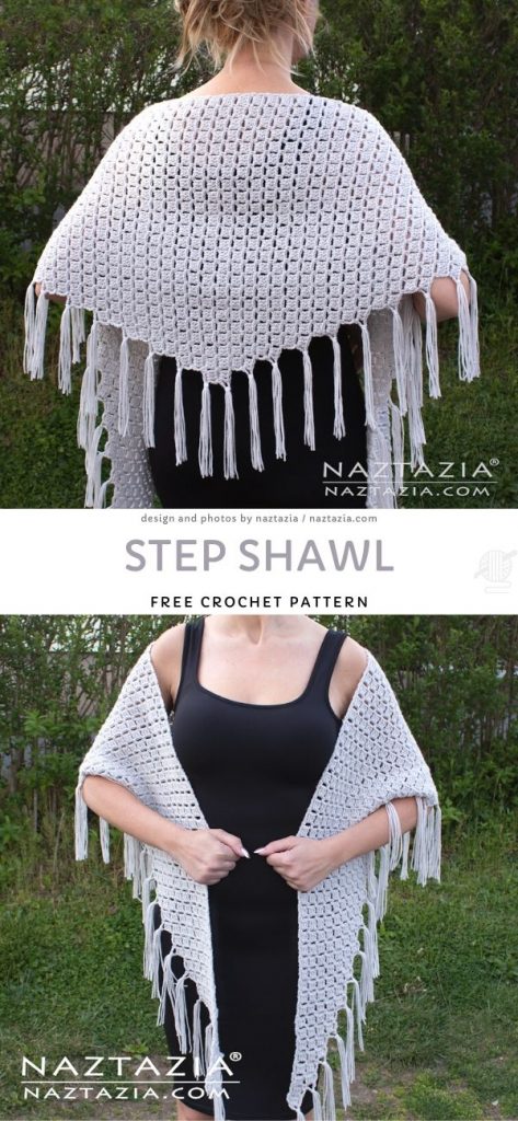 Step Shawl Free Crochet Pattern