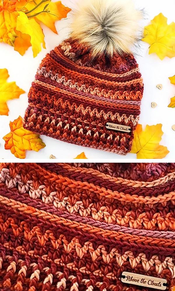 The Tempest Warm Beanie free crochet pattern