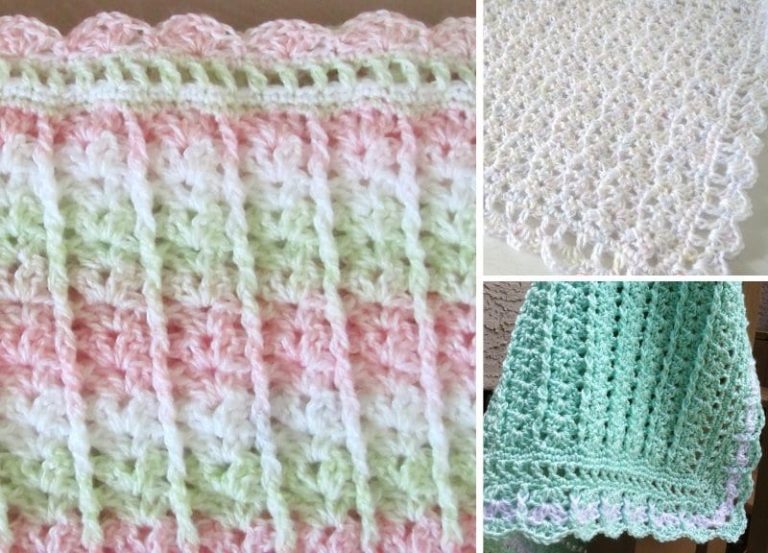 Classic Coverlet Crochet Baby Blanket Free Pattern Pattern Center