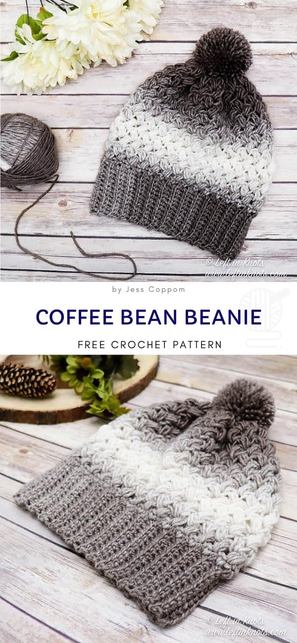 Coffee Bean Beanie Free Crochet Pattern