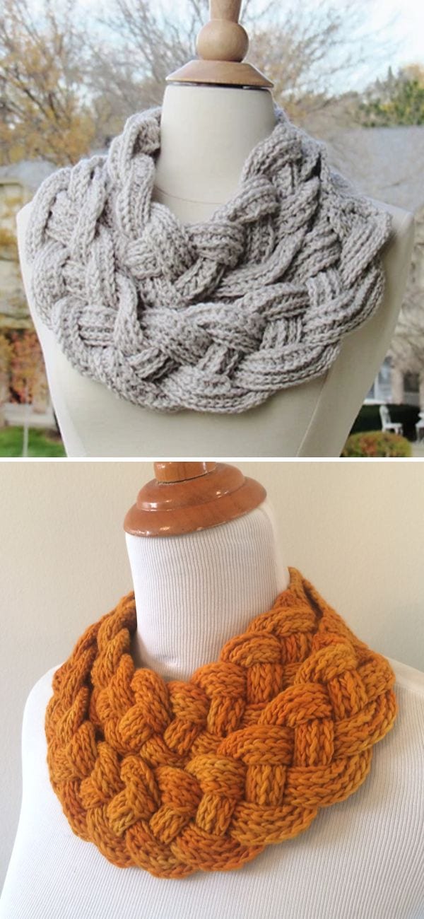 Double Layered Braided Cowl Free Crochet Pattern