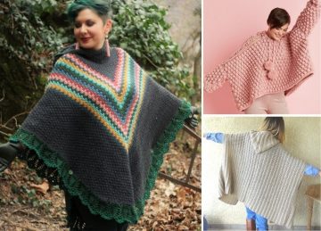 hooded poncho crochet pattern