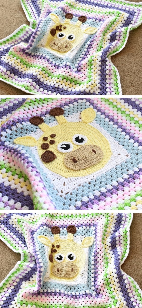 Giraffe Blanket Free Crochet Pattern