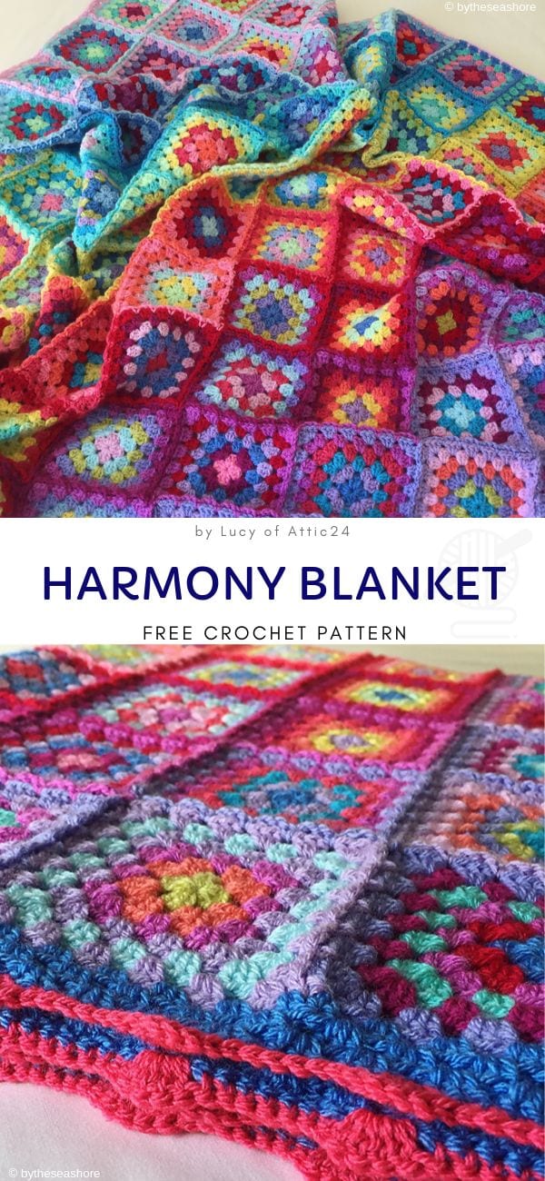 Harmony Blanket Free Crochet Pattern