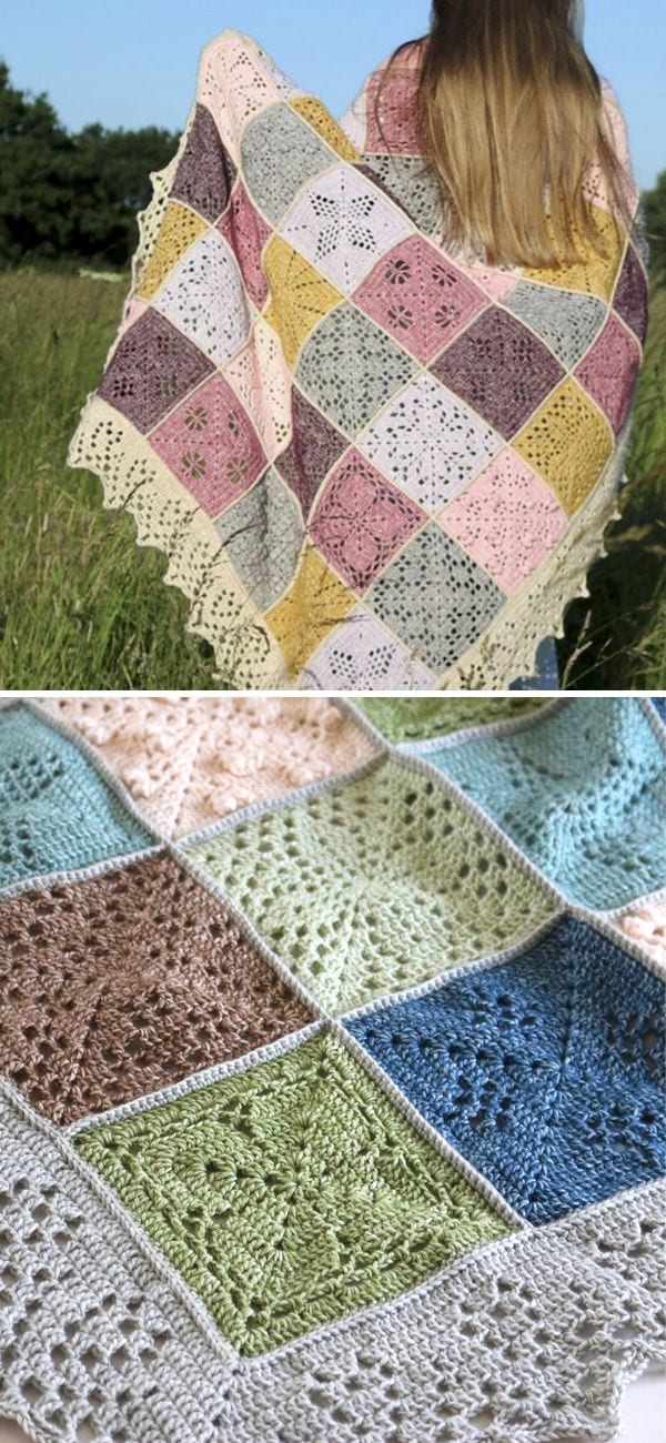 Nature's Walk Blanket Free Crochet Pattern