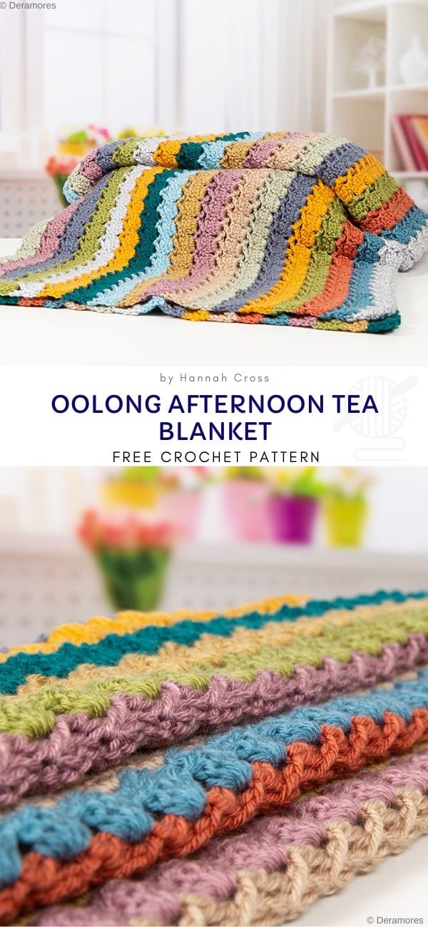 Oolong Afternoon Tea Blanket Free Crochet Pattern
