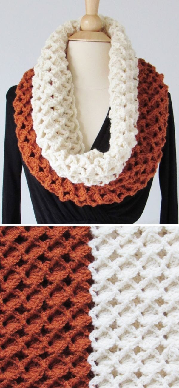 Sea Shells Crochet Cowl Free Pattern