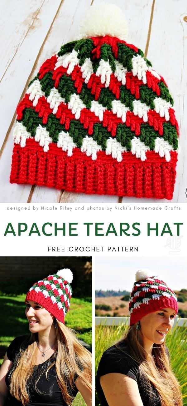 Apache Tears Hat Free Crochet Pattern