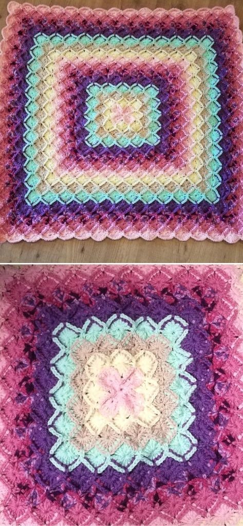Baby blanket for a little girl