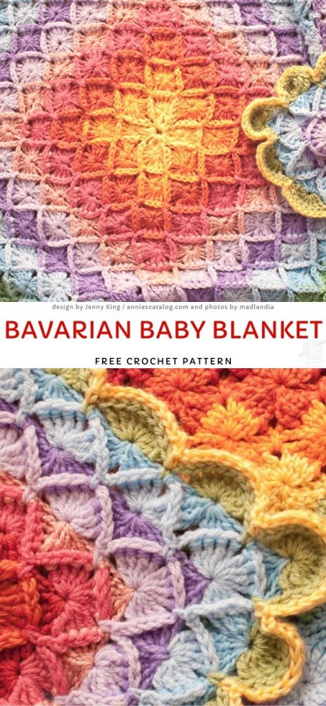 Bavarian Baby Blanket Free Crochet Pattern