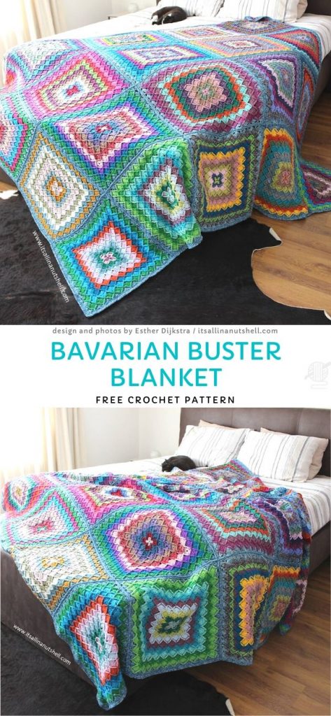 Bavarian Buster Blanket Free Crochet Pattern