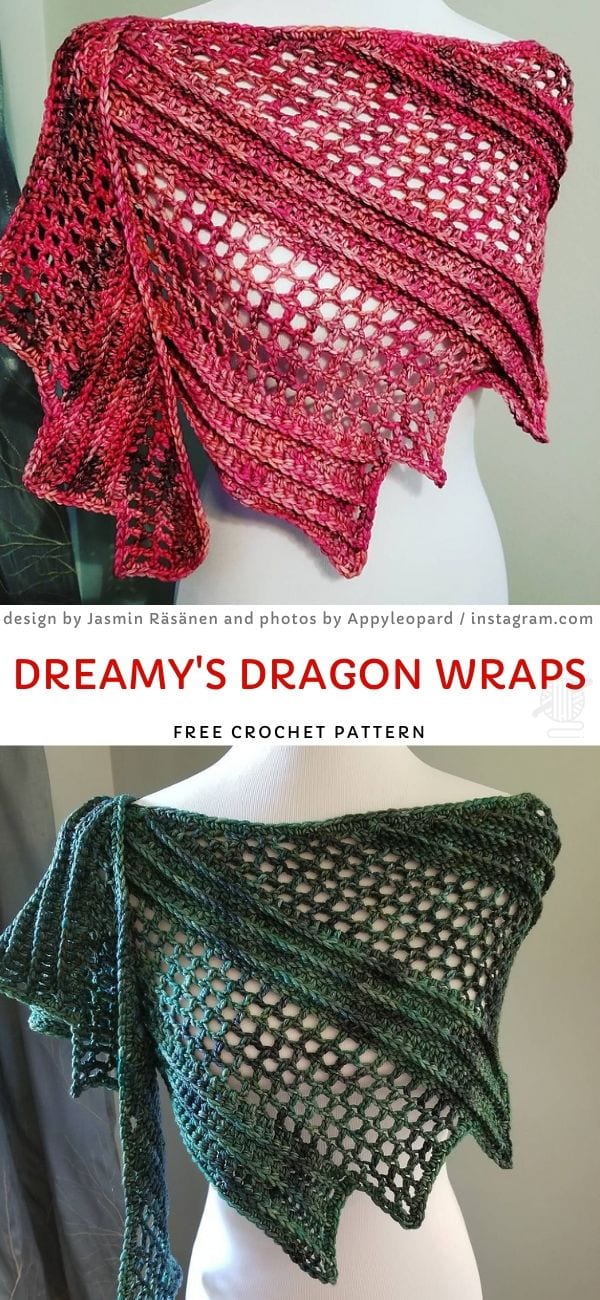 lacy crochet shawls with spiky edgings