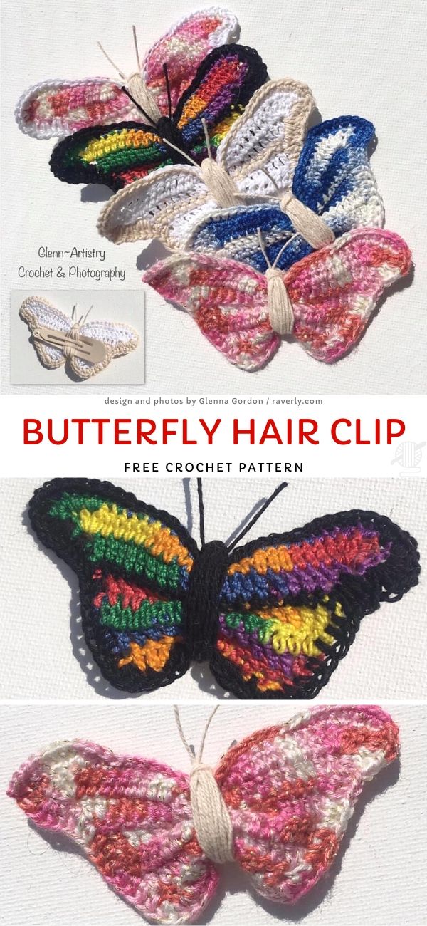 Easy Crochet Butterfly Free Patterns Pattern Center
