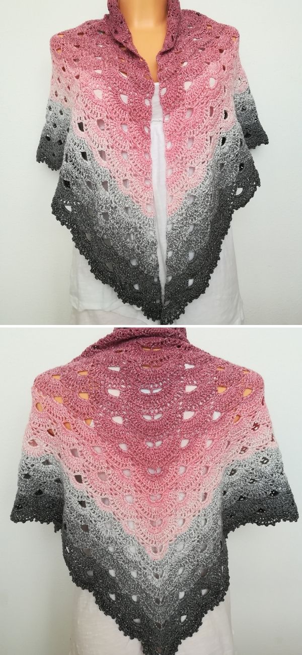 Maroon:Gray scarf