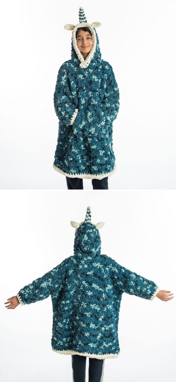 Unique Unicorn Kids Blanket Hoodie